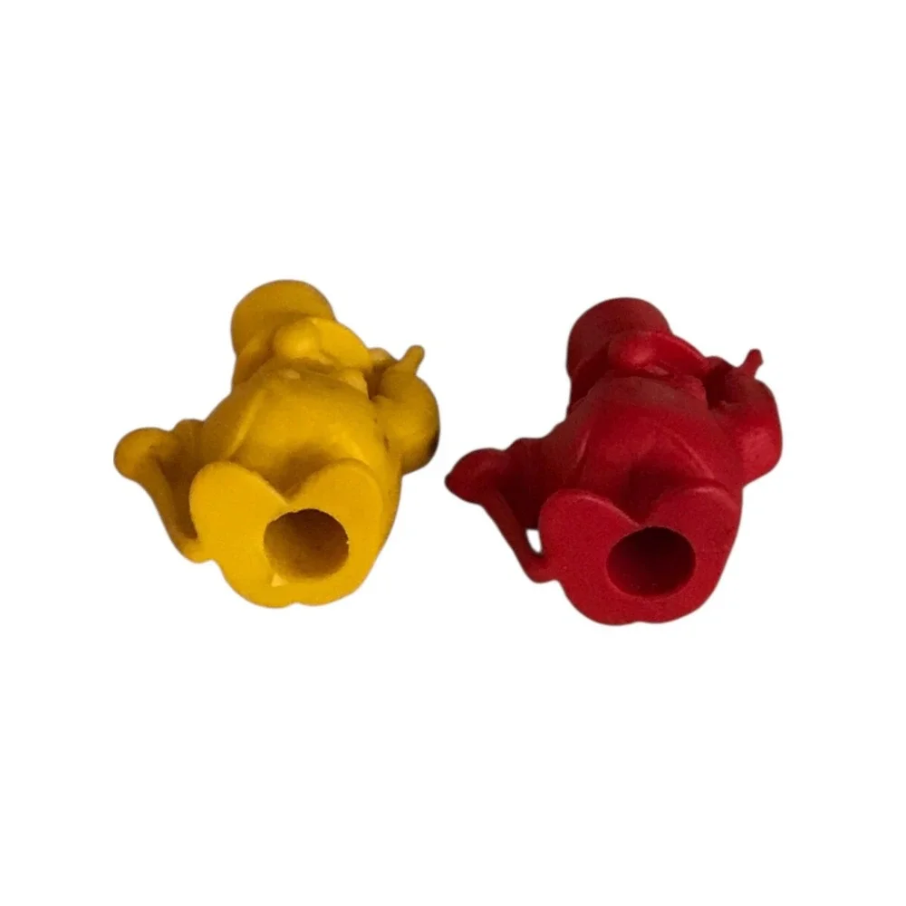 Pair of Vintage Frito Lay WC Fields Pencil Topper Erasers‎ 1971 Red  Yellow - Picture 4 of 5